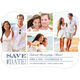White and Navy Devoted Dreams Photo Save the Date Cards Image 3 of 6
